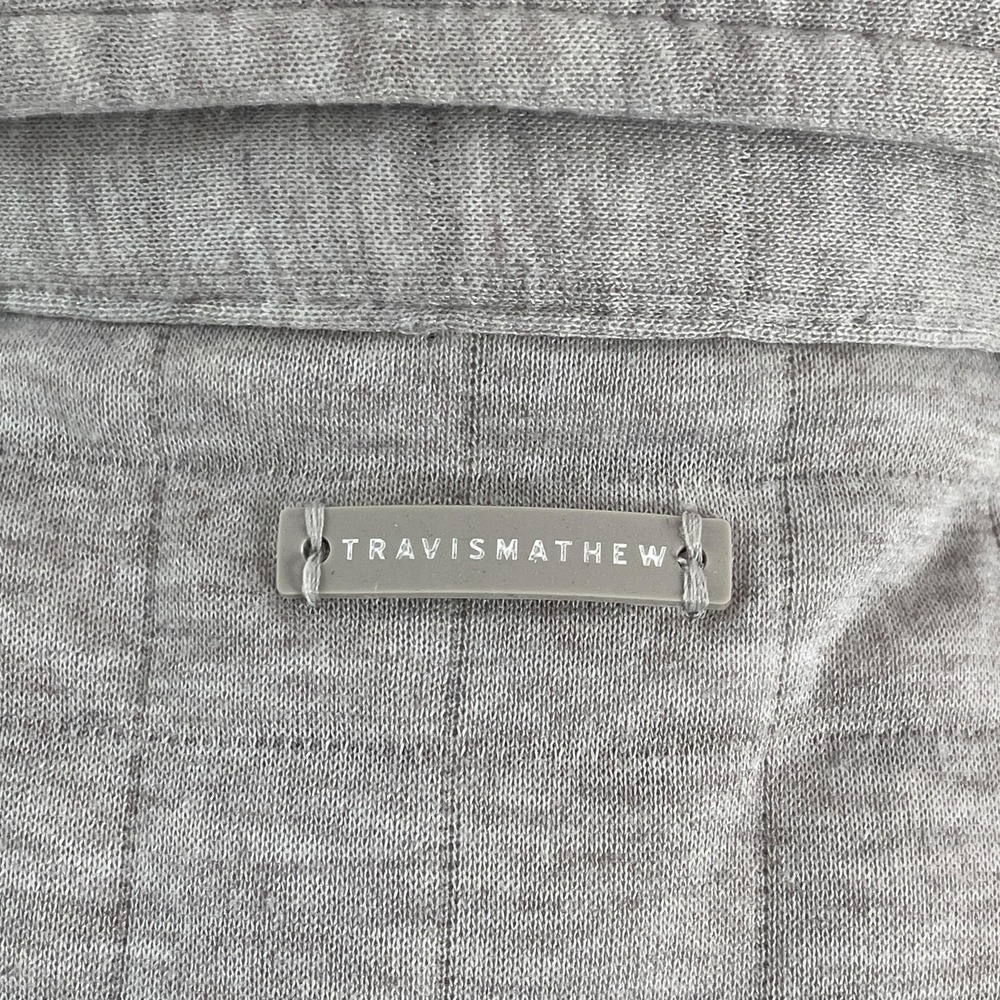 TravisMathew Womens Small Jacket Cloud‎ Coastal Quilted Shacket Button Up - Picture 10 of 11